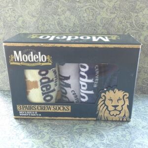 ModelCo Men's Crew Socks - Gold, Cream, Black